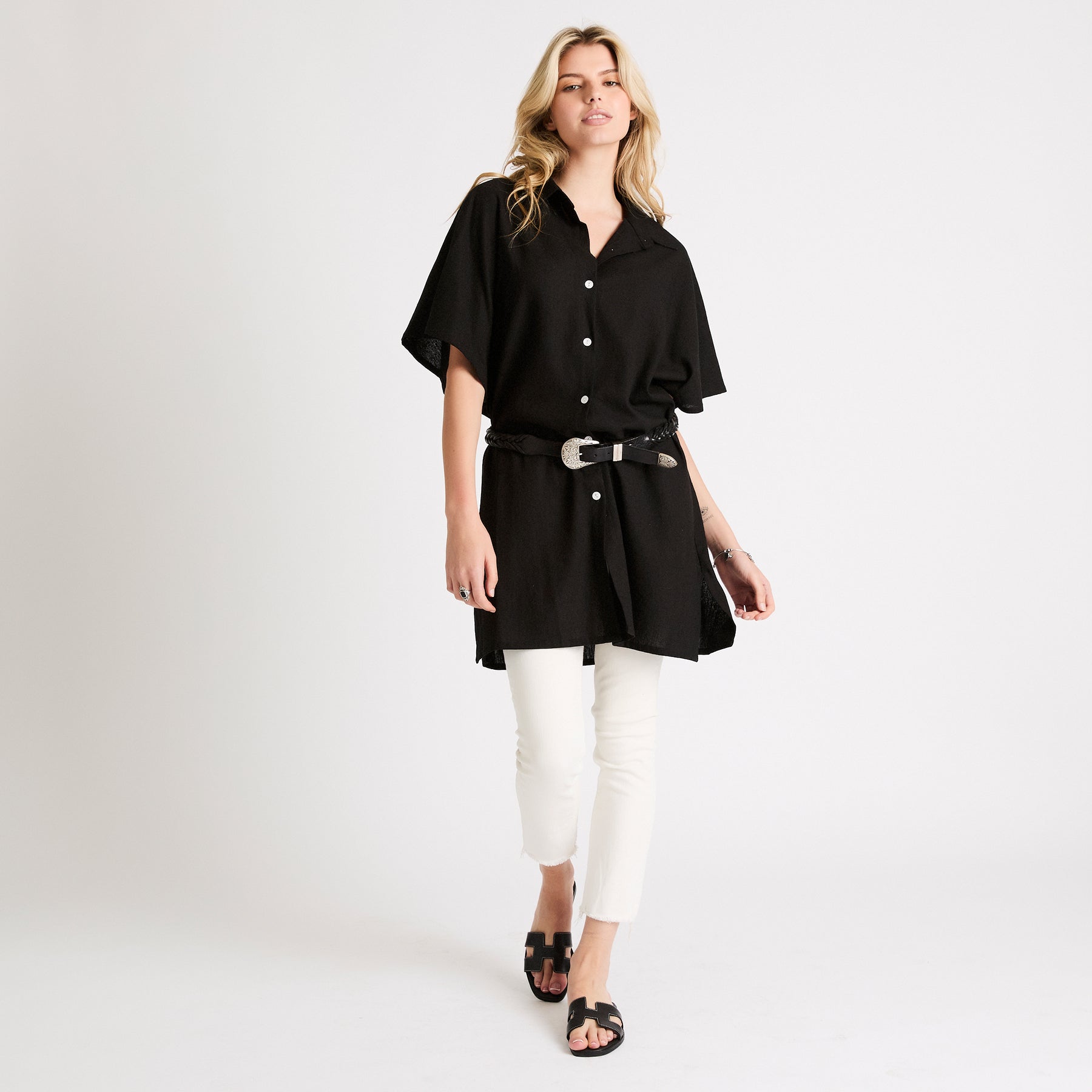 My Bodhi Cover-Up Shirt Dress | Black
