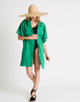 My Bodhi Cover-Up Shirt Dress | Cactus Green