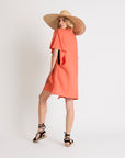 My Bodhi Cover-Up Shirt Dress | Tangerine