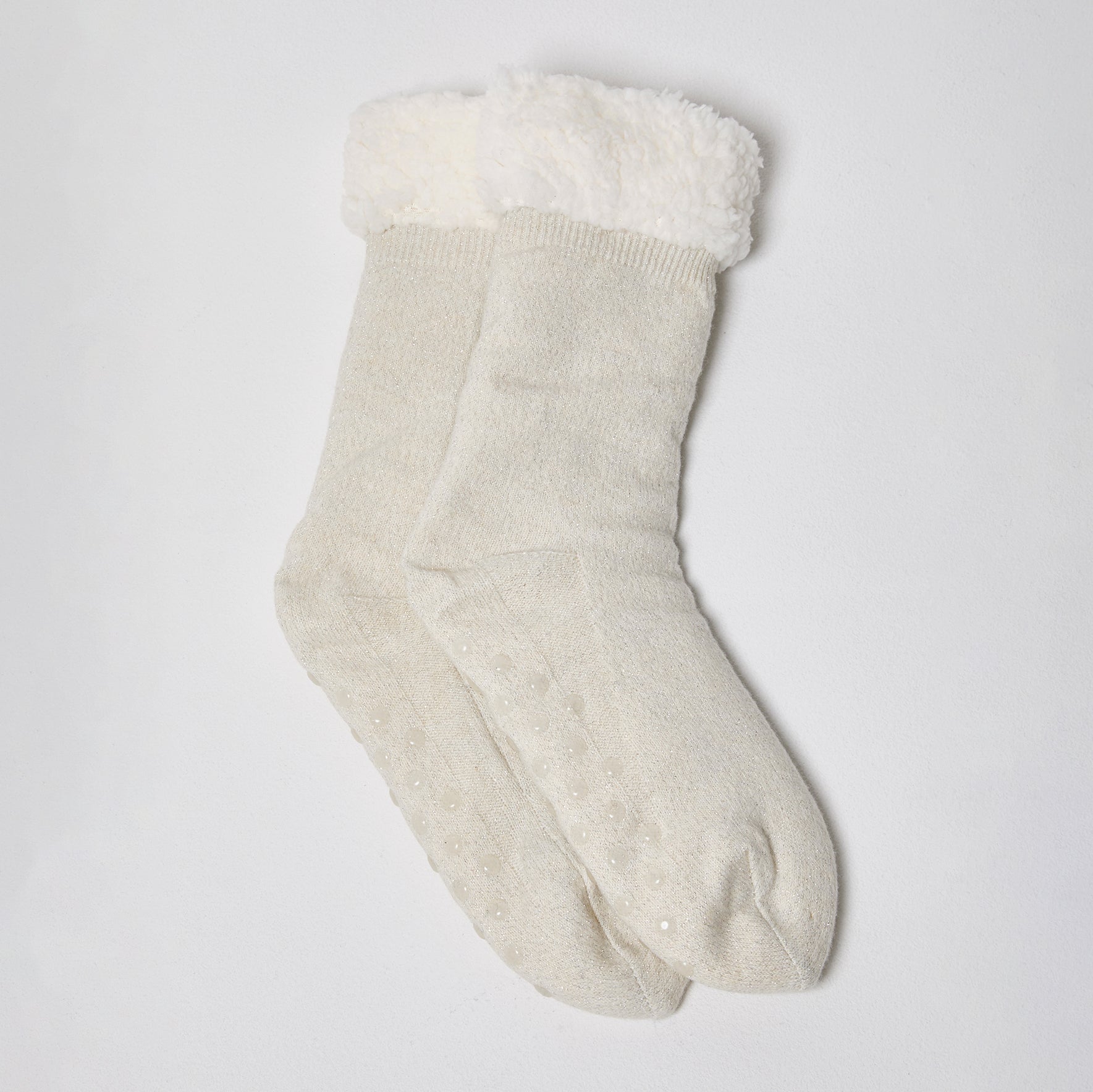 My Bodhi Slipper Socks | White