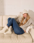 My Bodhi Slipper Socks | White