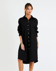 My Bodhi Roma Linen Dress | Black