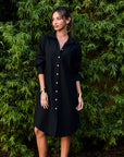 My Bodhi Roma Linen Dress | Black