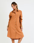 My Bodhi Roma Linen Dress | Cinnamon