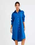 My Bodhi Roma Linen Dress | Sapphire Blue