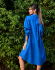 My Bodhi Roma Linen Dress | Sapphire Blue