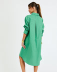 My Bodhi Roma Linen Dress | Jade Green