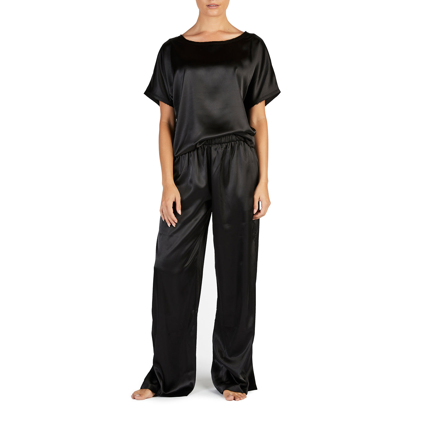 My-Bodhi Silk Satin Set | Black – My Bodhi