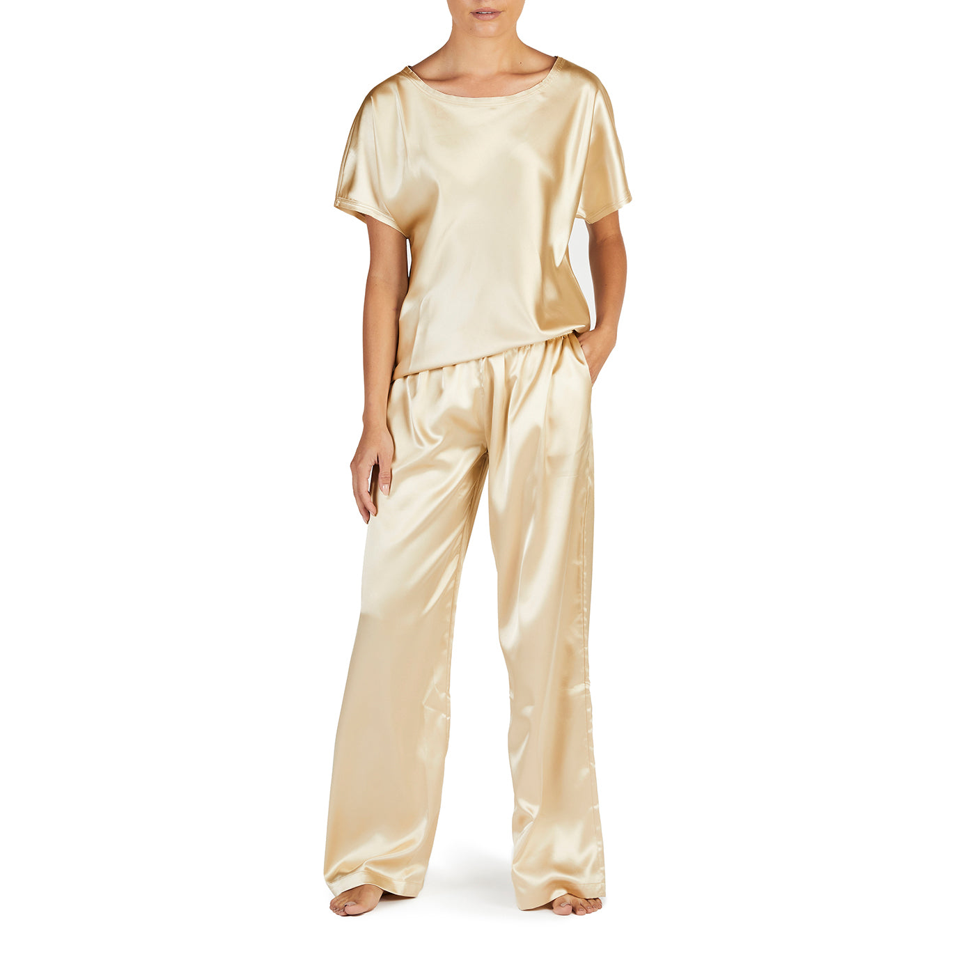 My-Bodhi Silk Satin Set | Gold – My Bodhi