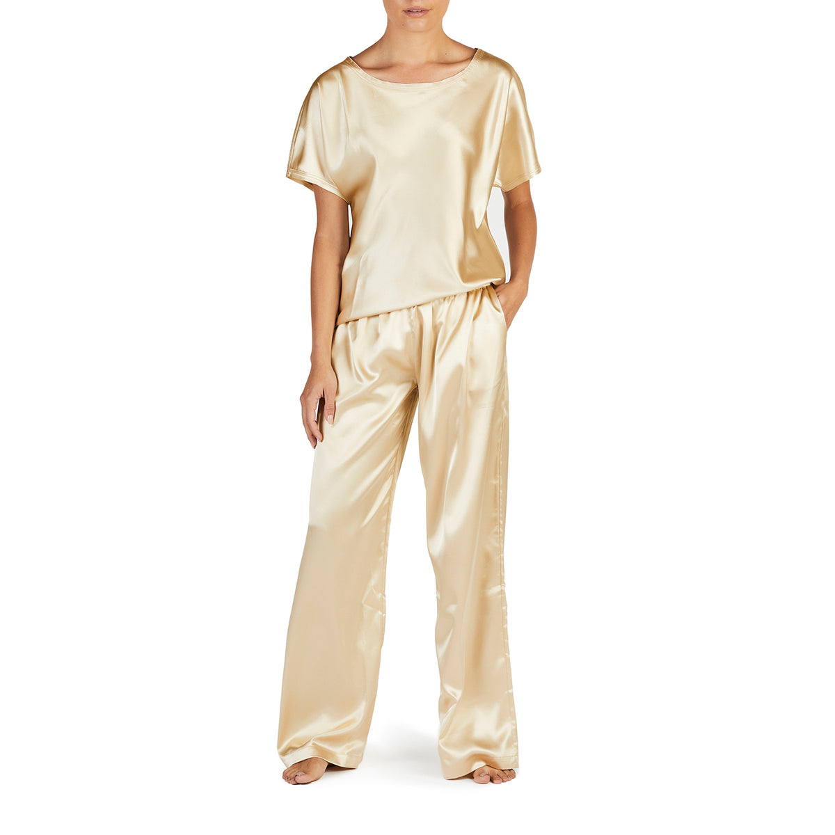 My-Bodhi Silk Satin Set | Gold – My Bodhi