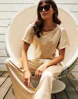 My-Bodhi Silk Satin Set | Gold