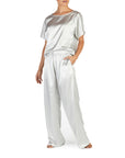 My-Bodhi Silk Satin Set | Silver