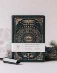 Black Vegan Leather Lined Journal