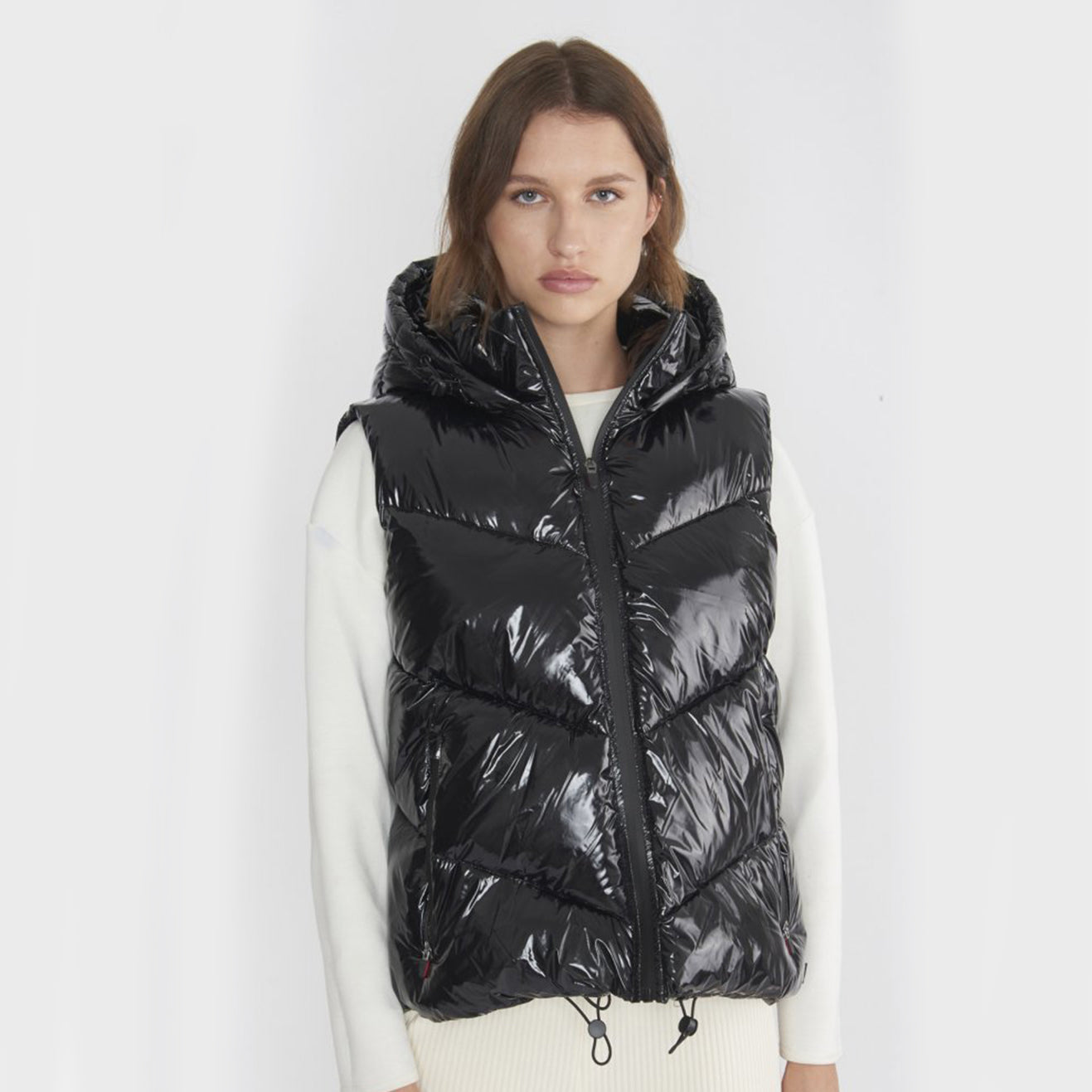 Salluit Vest Recycled Glamour In Black