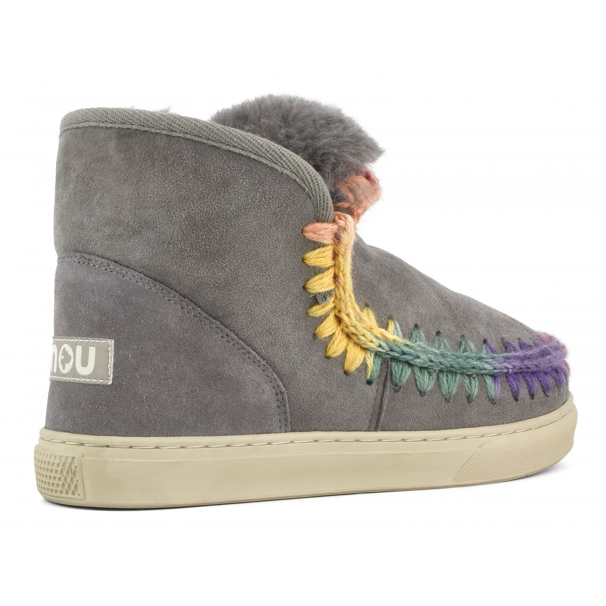 Eskimo Sneaker With Rainbow Stitching