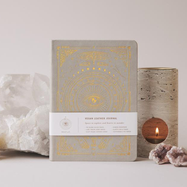 Stone Vegan Leather Unlined Journal