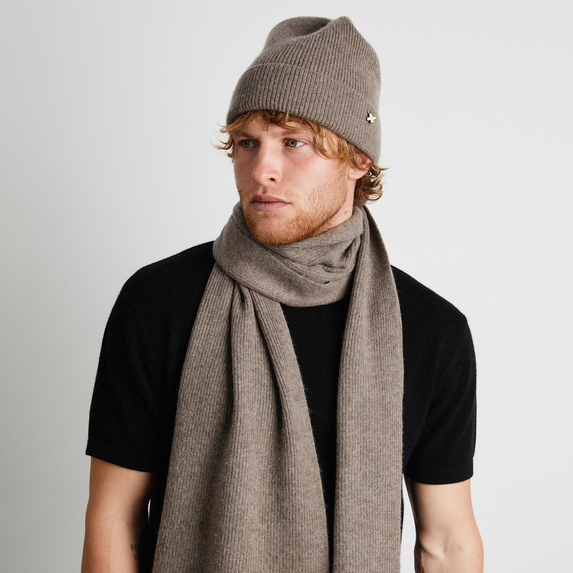 +Beryll Cashmere Beanie | Chestnut Gray - +Beryll Worn By Good People