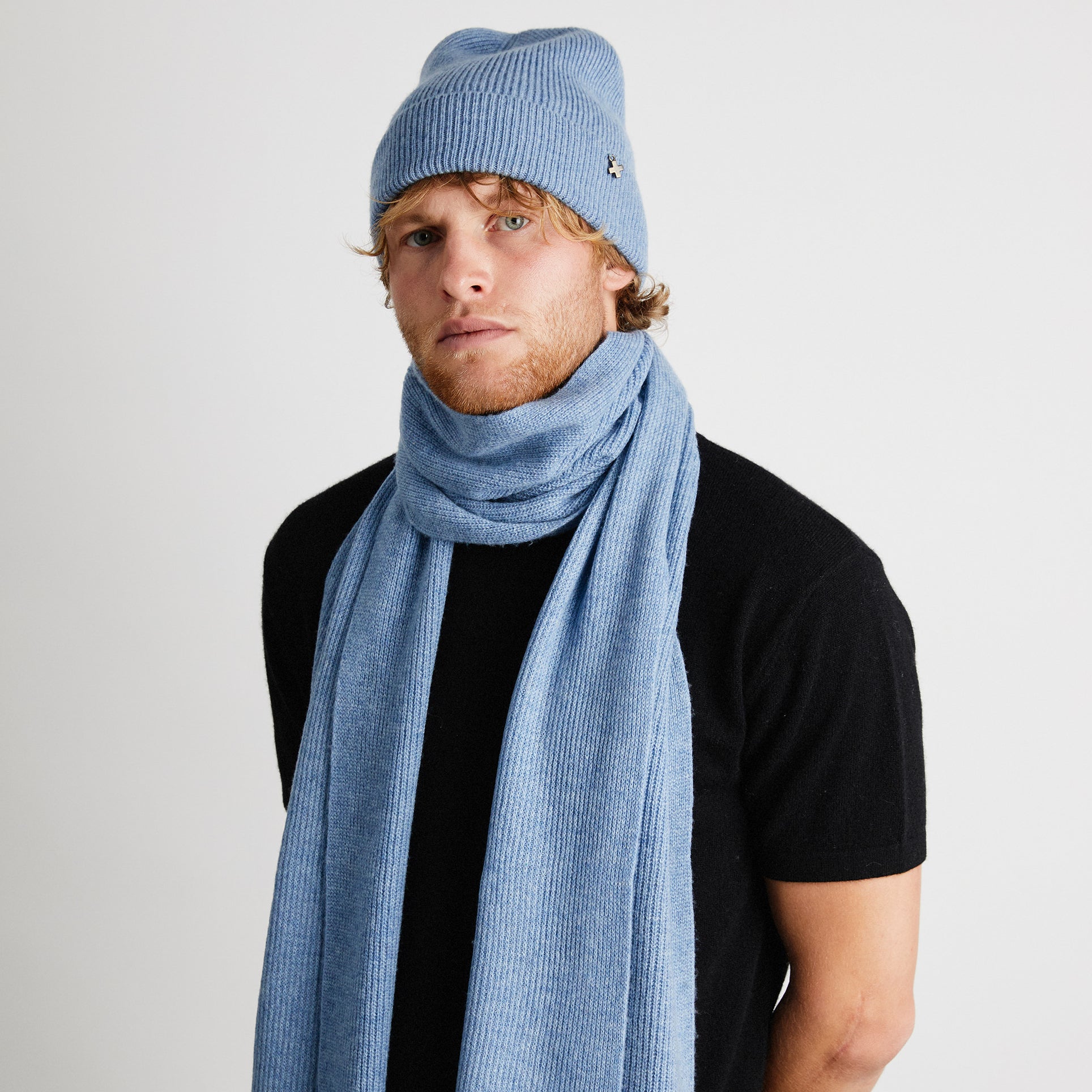 +Beryll Cashmere Beanie | Sky Blue - +Beryll Worn By Good People