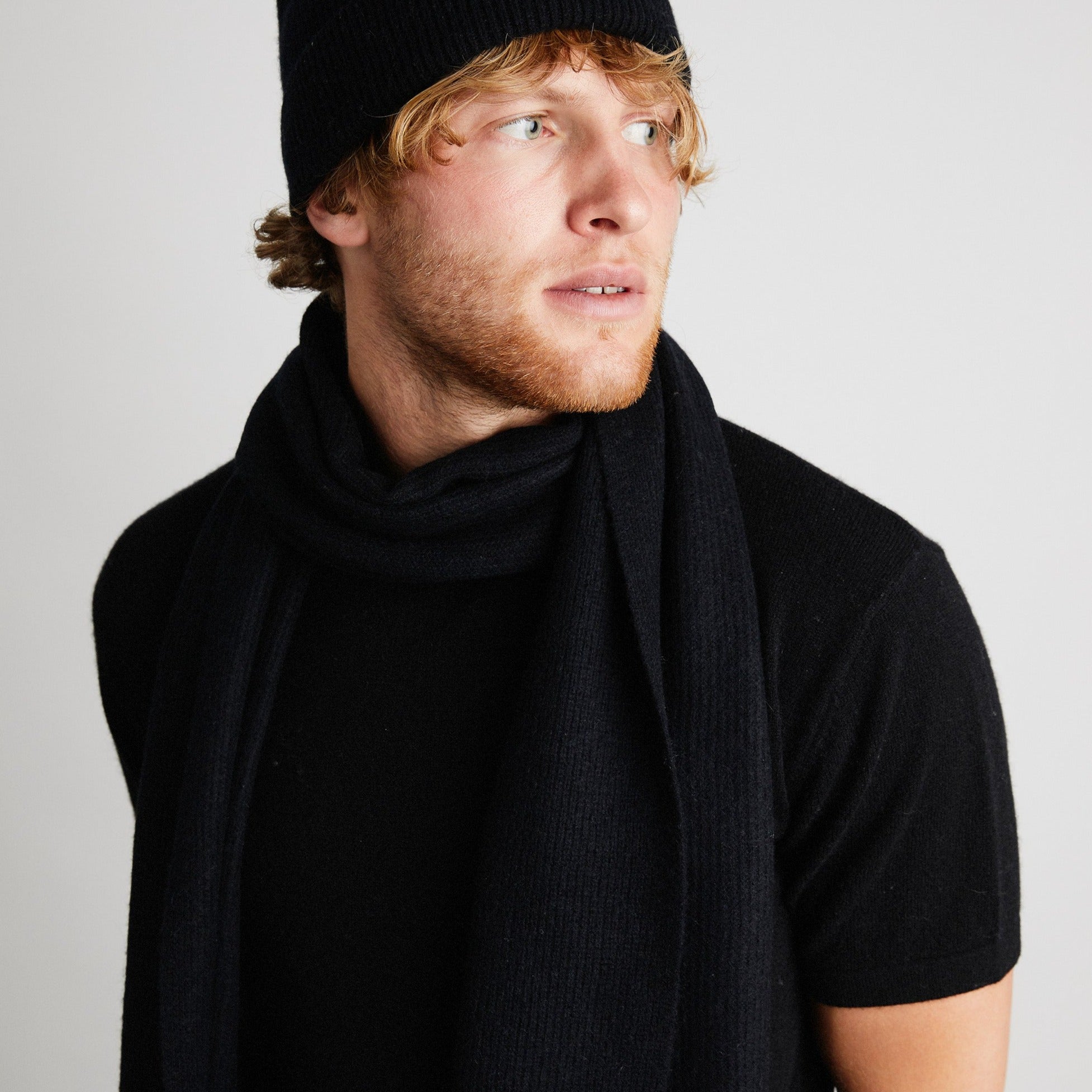 +Beryll Cashmere Scarf | Black Rock - +Beryll Worn By Good People