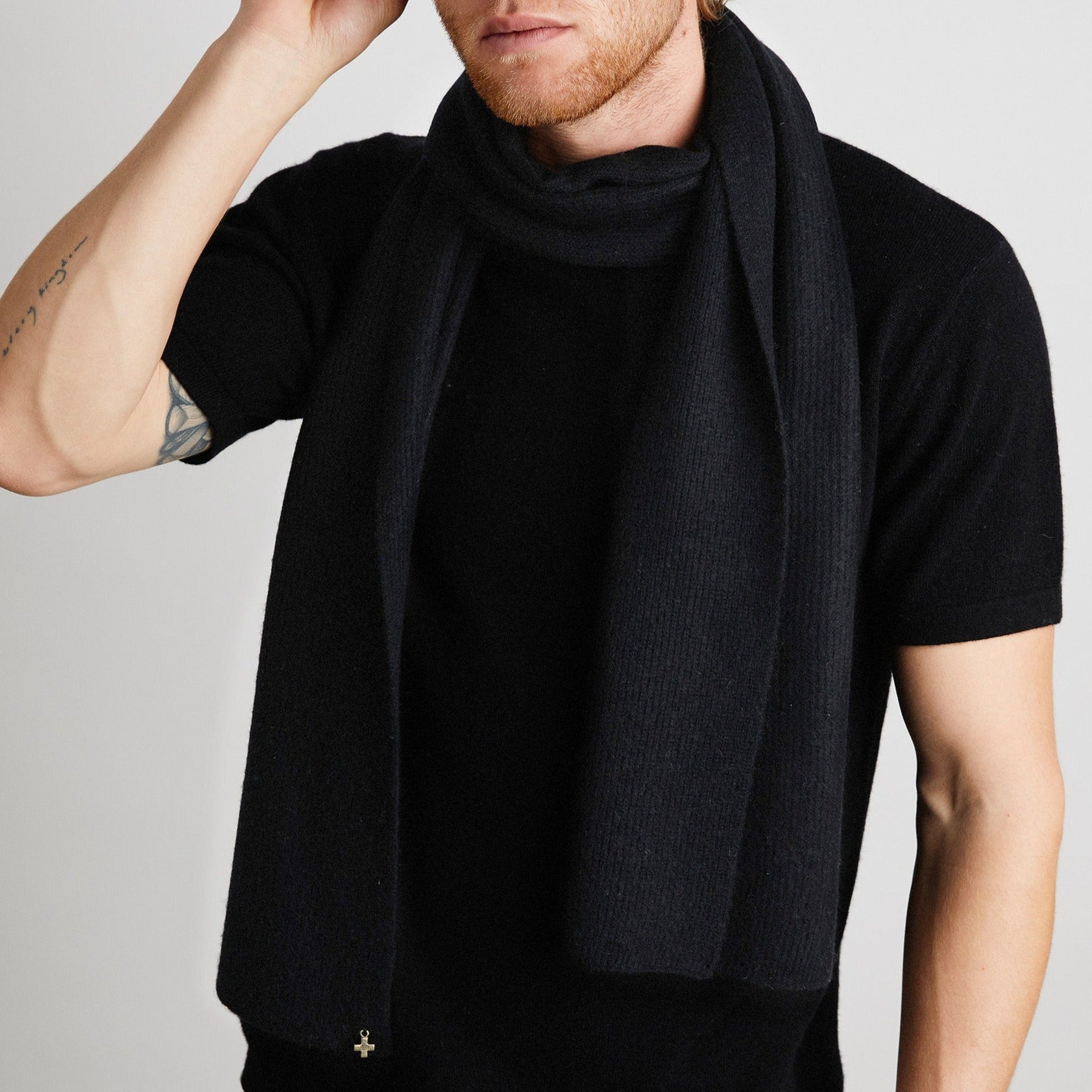 +Beryll Cashmere Scarf | Black Rock - +Beryll Worn By Good People