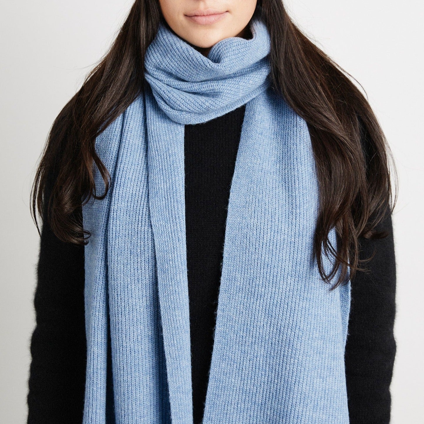 +Beryll Cashmere Scarf | Sky Blue - +Beryll Worn By Good People