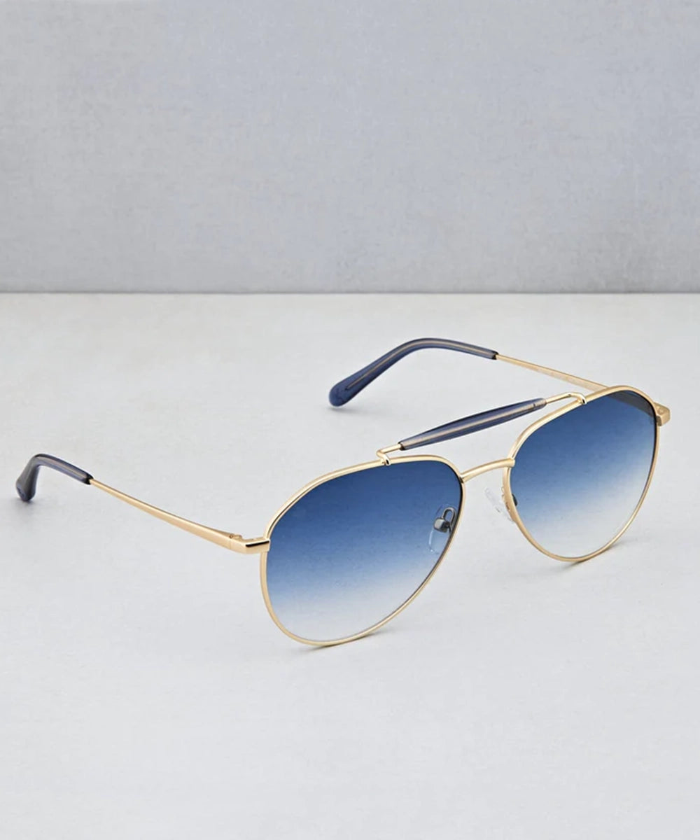 Wayne Sunglasses - Gold & Blue Gradient