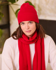 My Bodhi Luxurious Cashmere Beanie | Cranberry