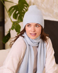 My Bodhi Luxurious Cashmere Beanie | Ice Blue