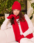 My Bodhi Luxurious Cashmere Gloves | Cranberry