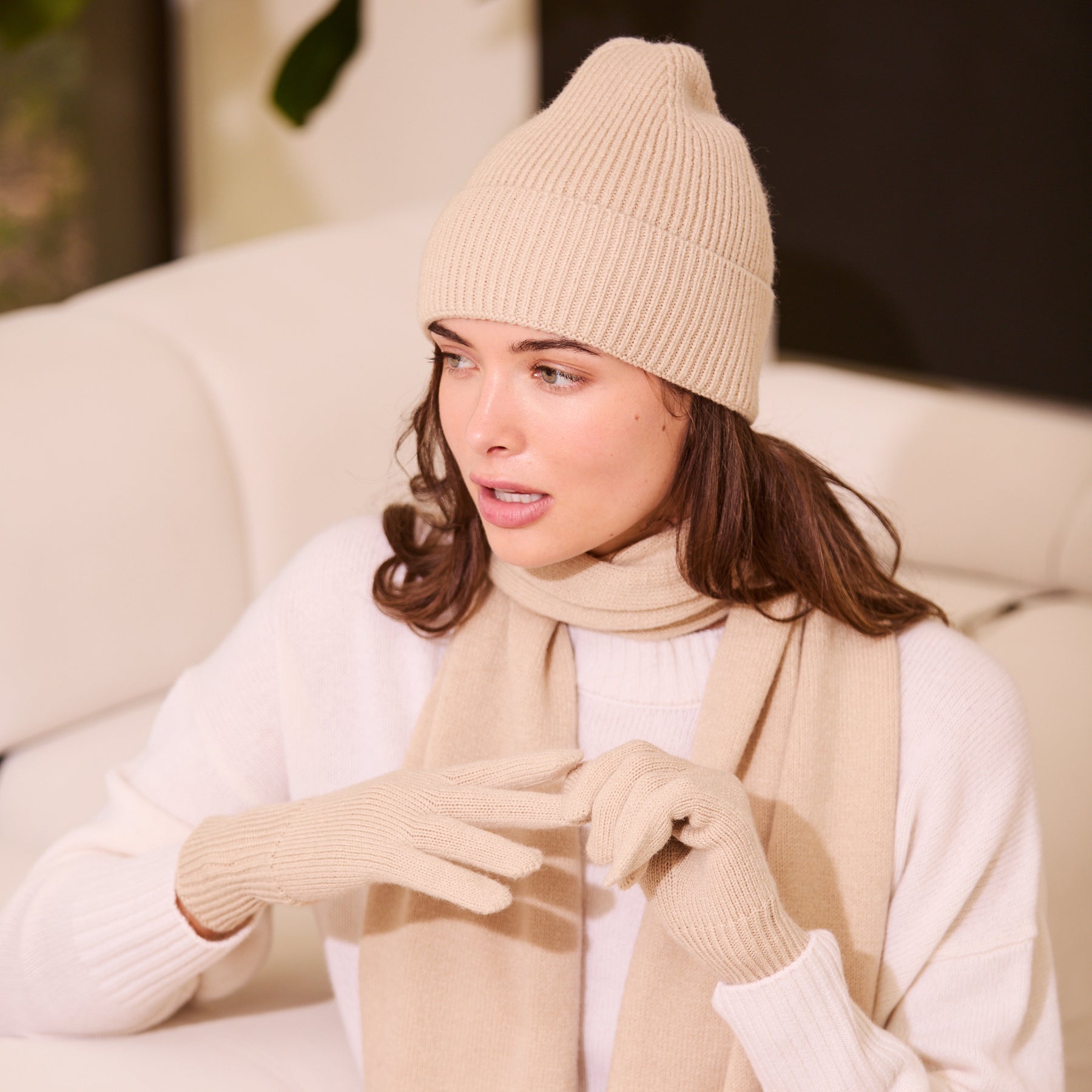 My Bodhi Luxurious Cashmere Gloves | Oat