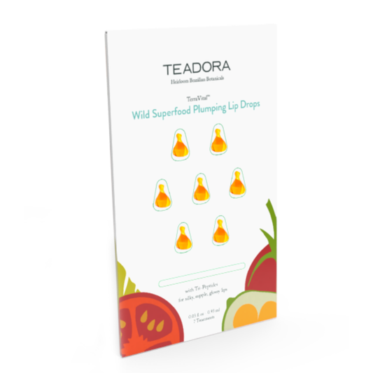 Terra Vital Wild Superfood Lip Drops with Plumping Tri-Peptides - 7 Treatments