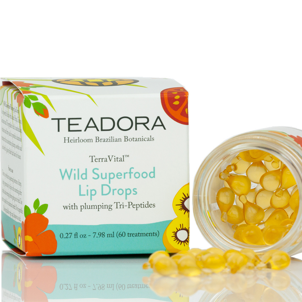 Terra Vital Wild Superfood Lip Drops with Plumping Tri-Peptides - 60 Treatments