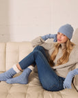 My Bodhi Slipper Socks | Blue