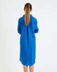 My Bodhi Roma Linen Dress | Sapphire Blue