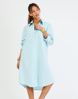 My Bodhi Roma Linen Dress | Sky Blue