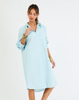 My Bodhi Roma Linen Dress | Sky Blue