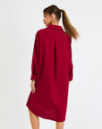 My Bodhi Roma Linen Dress | Ruby Red
