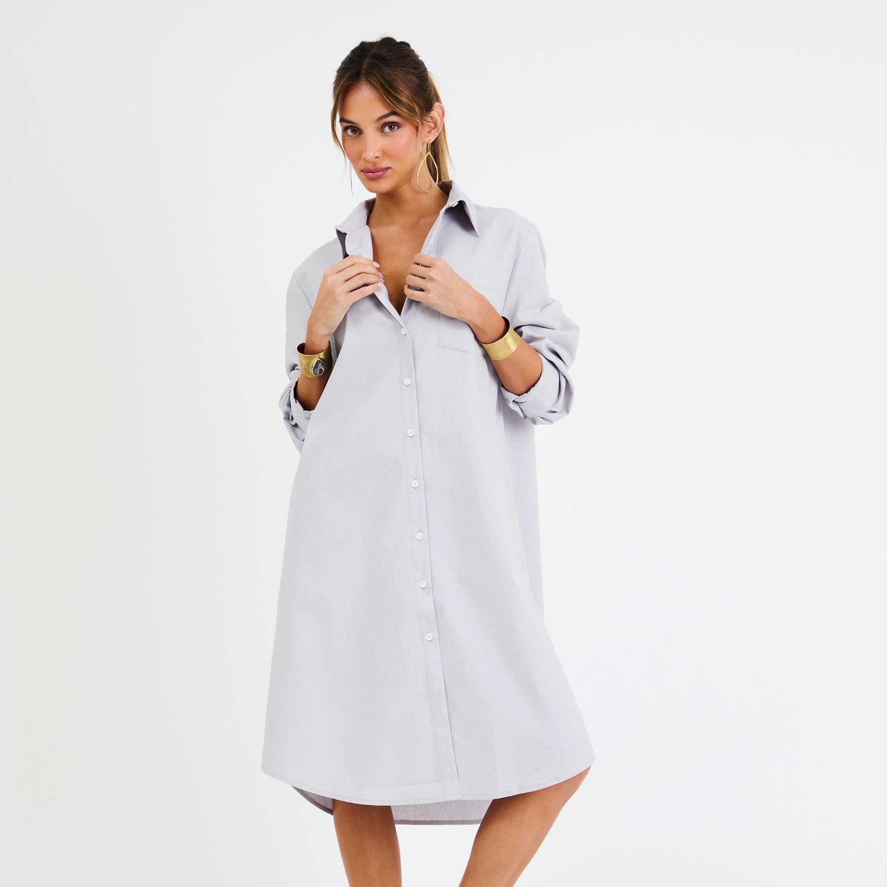 My Bodhi Roma Linen Dress | Stone Gray My Bodhi Roma Linen Dress | Stone Gray