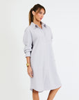My Bodhi Roma Linen Dress | Stone Gray