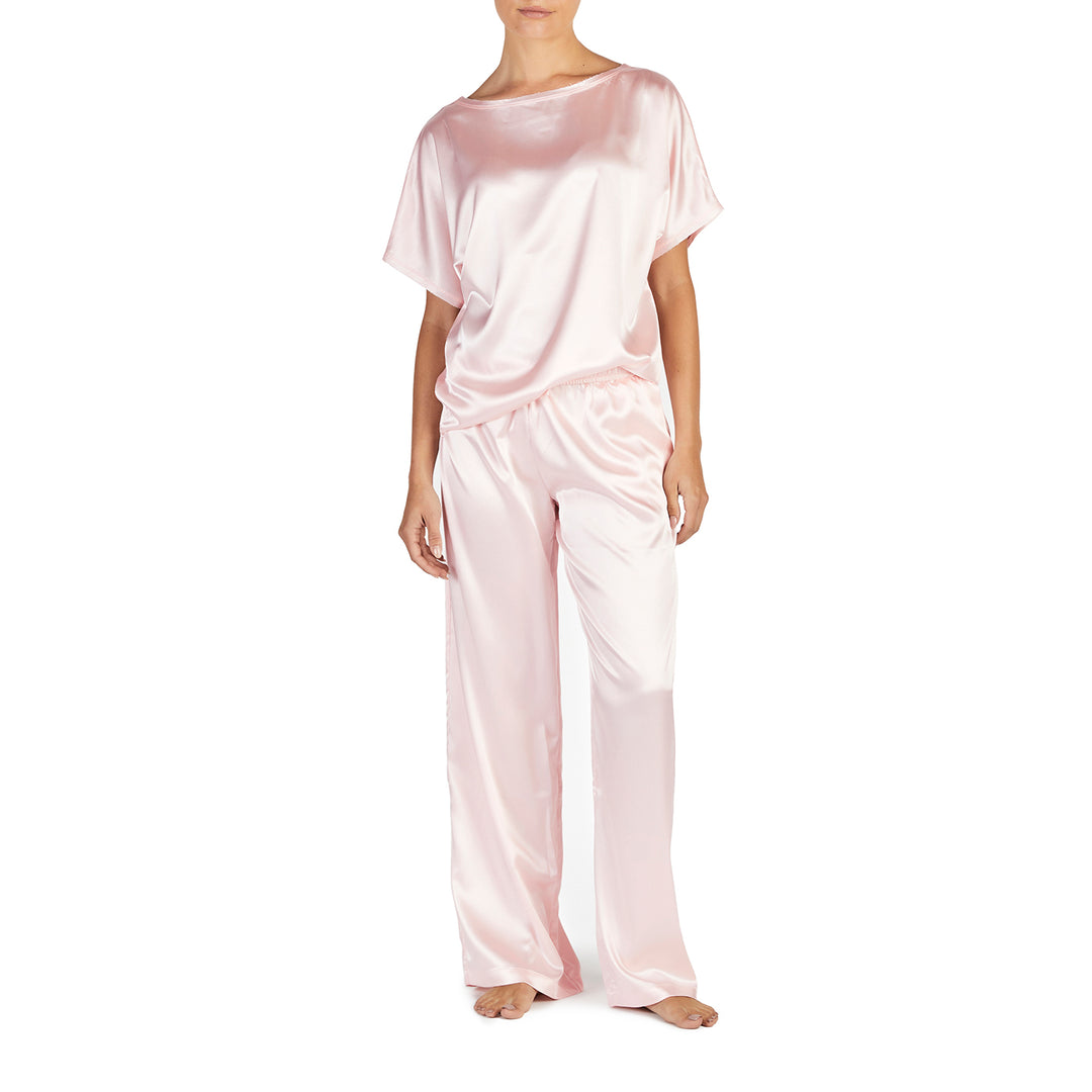 me Women's Satin Pyjama Set - Pink