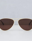 Ace Sunglasses - Gold & Brown