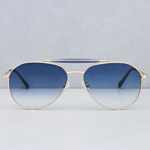 Wayne Sunglasses - Gold & Blue Gradient - Wayne Sunglasses - Gold & Blue Gradient