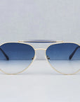 Wayne Sunglasses - Gold & Blue Gradient