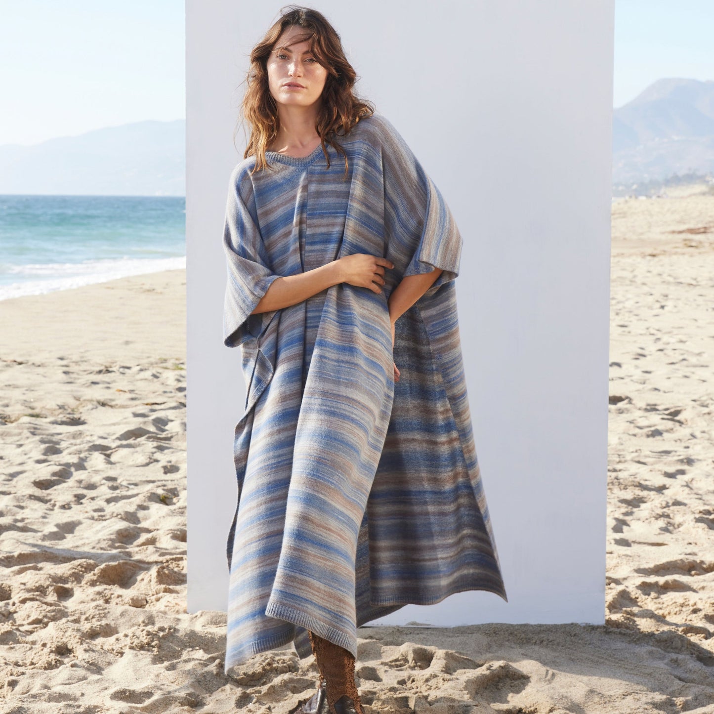 Cashmere Maxi Poncho