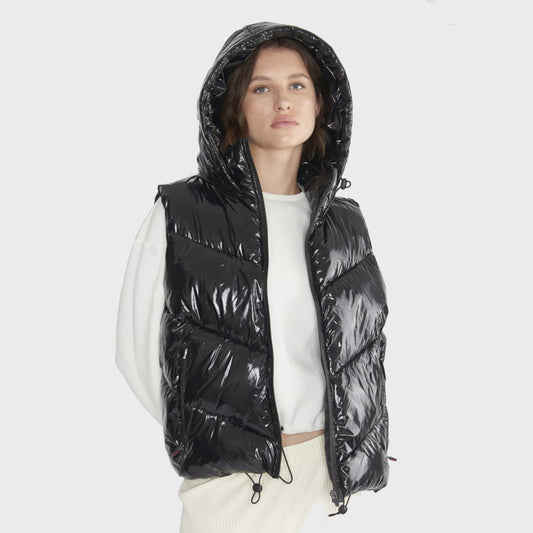 Salluit Vest Recycled Glamour In Black
