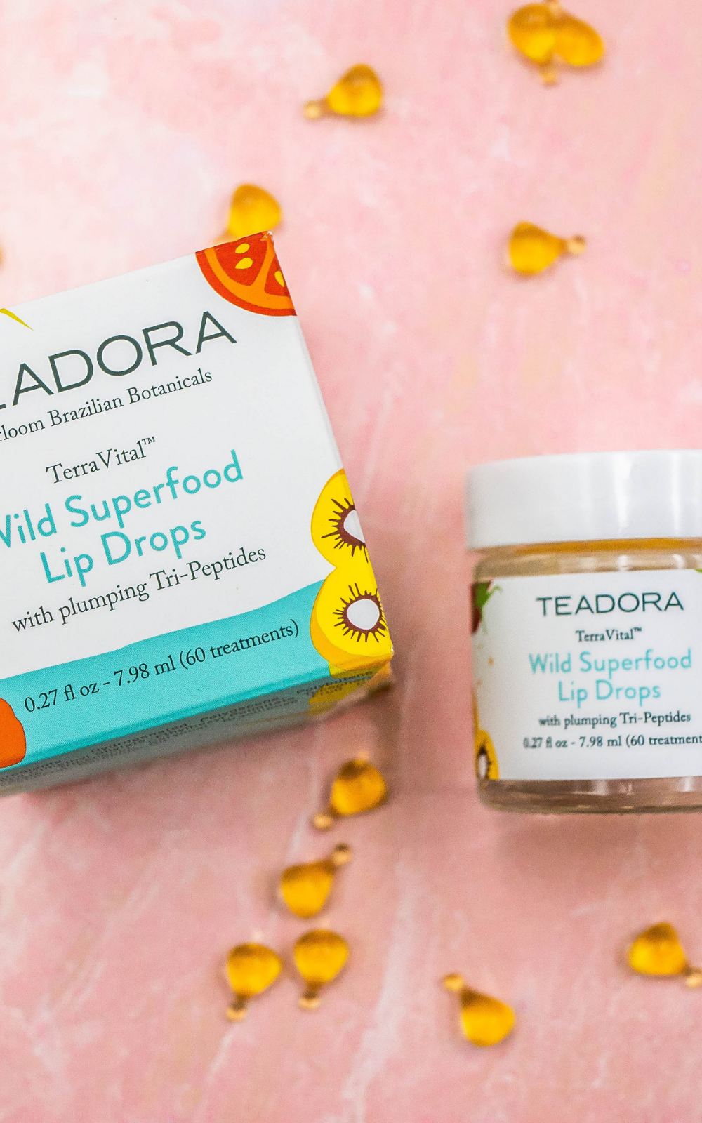 Terra Vital Wild Superfood Lip Drops with Plumping Tri-Peptides - 60 Treatments