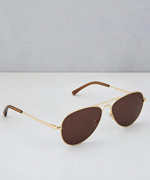 Ace Sunglasses - Gold & Brown - Ace Sunglasses - Gold & Brown