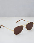 Ace Sunglasses - Gold & Brown