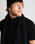 +Beryll Cashmere Scarf | Black Rock - +Beryll Worn By Good People