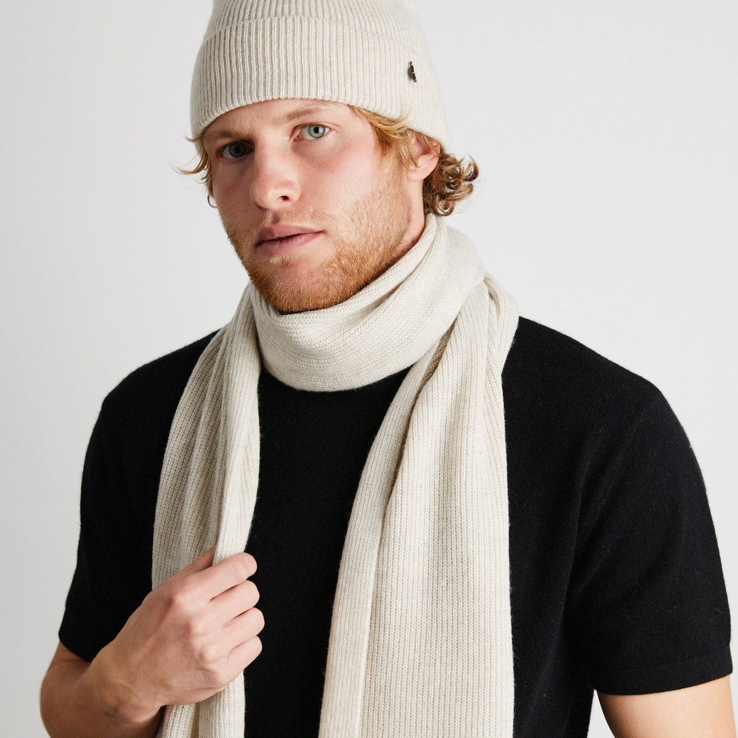 +Beryll Cashmere Scarf | White Water - +Beryll Worn By Good People
